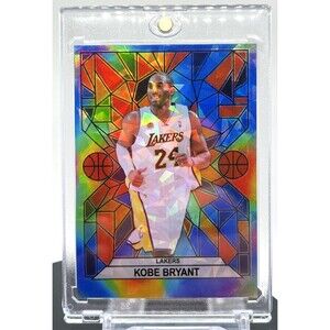 Kobe Bryant SP Stained Glass Cracked Ice Holo Custom Trading Card Lakers 2025